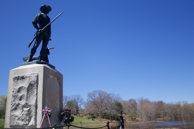Minuteman Statue at Concord Battlefield.