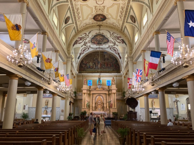 Interior of St. Louis Cathedral.